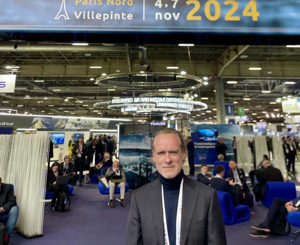 Picture of Torger Edland from Confidee at EuroNaval in Paris 2024.