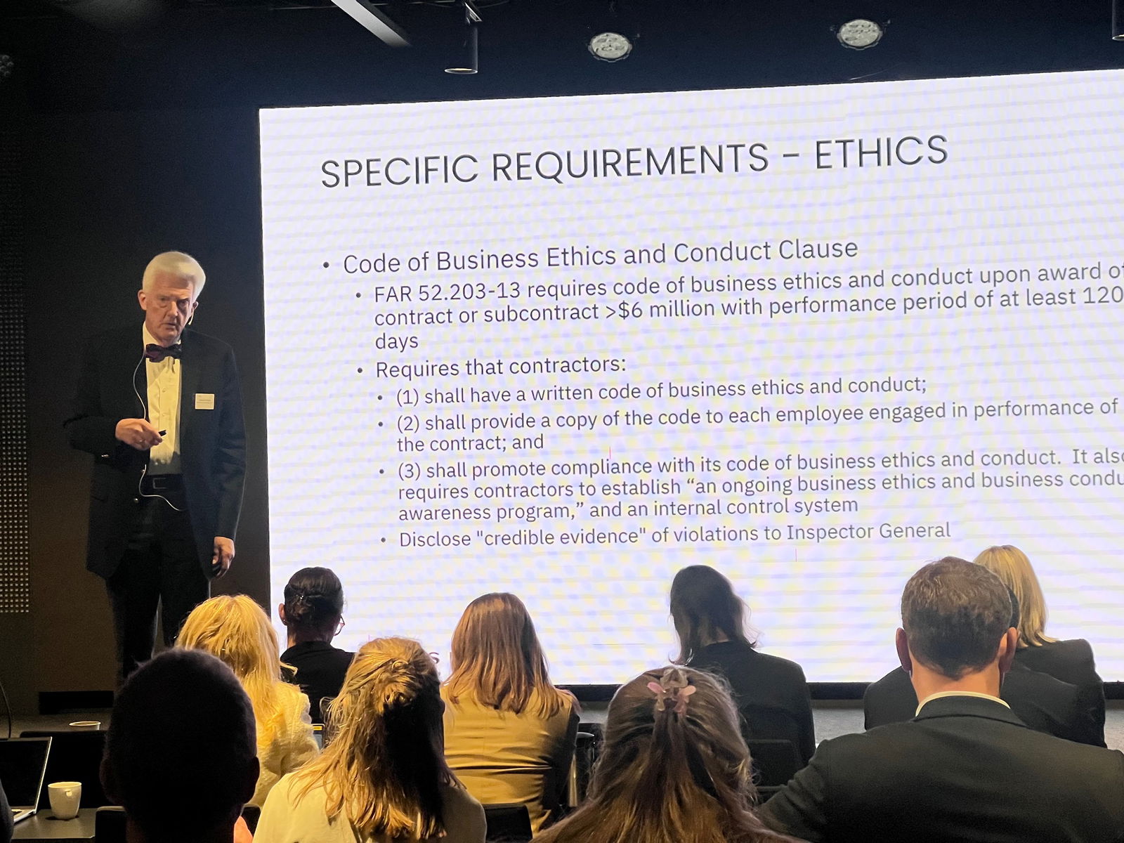 Specific requirements in US DoD contracts.