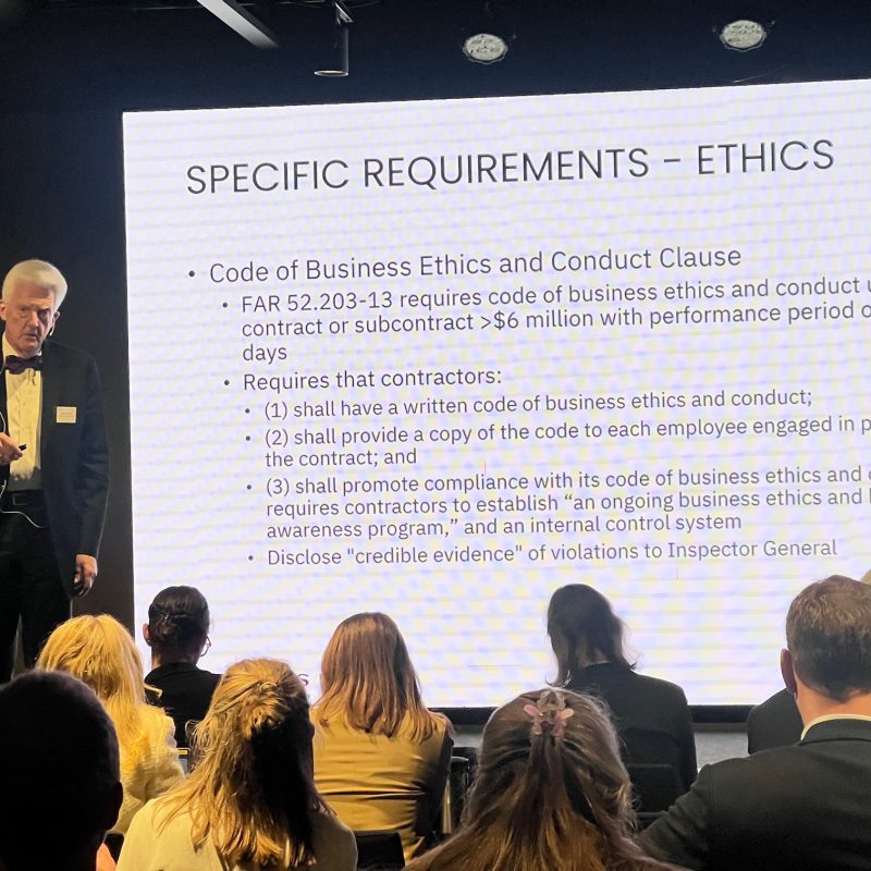 Specific requirements in US DoD contracts.