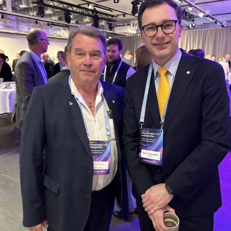 SOFF Defence Day, exploring defence readiness. Janne Persson and Robert Limmergård.