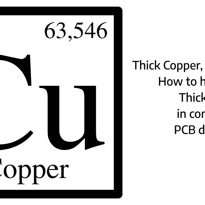 cu thickness - how to handøle it?